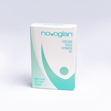 NOVOGLAN Gentle Foreskin Stretcher - The Only Device Listed as a Medical device for use with a tight foreskin / Phimosis - Safe, Simple and effectively used in the privacy of your own home. 100% Money Back Guarantee and 100% Privacy Guaranteed.