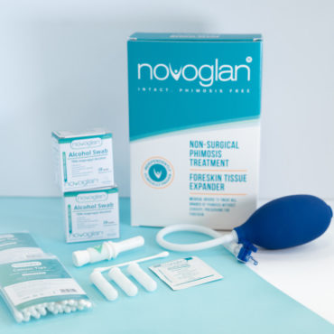 NOVOGLAN® Non-Surgical Phimosis Treatment – Foreskin Expander Kit- The Only Device Listed as a Medical device for use with a tight foreskin / Phimosis - Safe, Simple and effectively used in the privacy of your own home. 100% Money Back Guarantee and 100% Privacy Guaranteed.