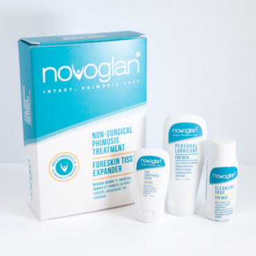 Novoglan Complete Foreskin Care Non Surgical Phimosis Treatment Set comes with everthing you need to treat your phimosis (all grades) and prevent it happening again. All shipped in a discreet plain white mailer box without any logos .