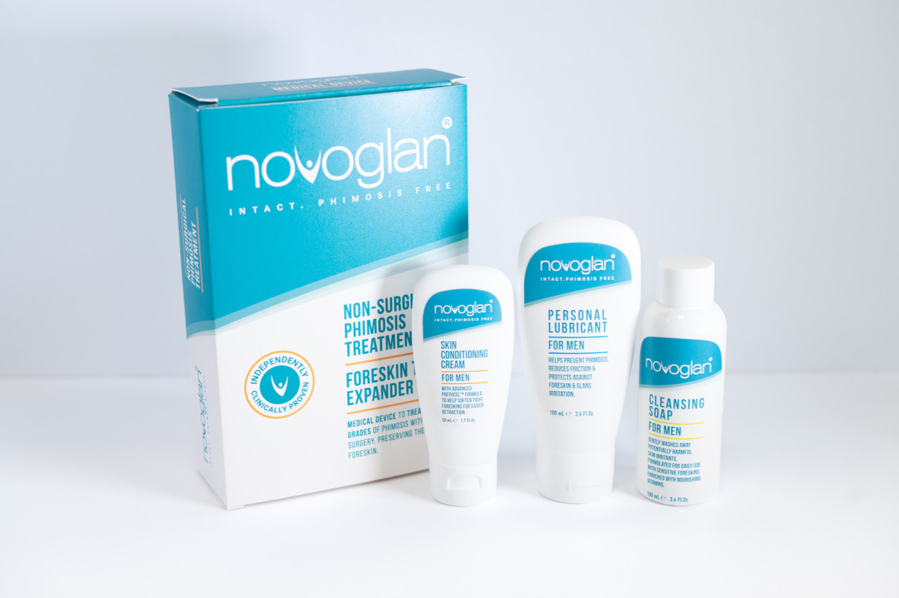 Novoglan Phimosis Treatment Stretch a Tight Foreskin at home avoid  circumcision